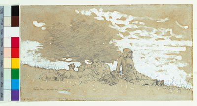 牧羊女，1879年 作者 温斯洛·荷马