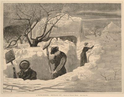 冬天的早晨--外出旅行》，选自《每周六》，1871 年 1 月 14 日 作者 温斯洛·荷马