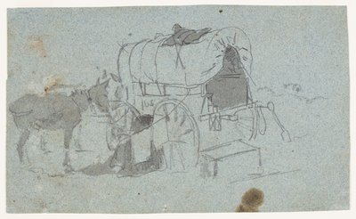 军队马车和骡子 作者 温斯洛·荷马