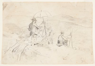艺术家在白山写生 作者 温斯洛·荷马