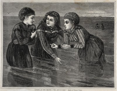在Long Branch沐浴，-哦，Aint it Cold！，1871年。 作者 温斯洛·荷马