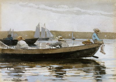 《海Do中的男孩》，1873年。 作者 温斯洛·荷马