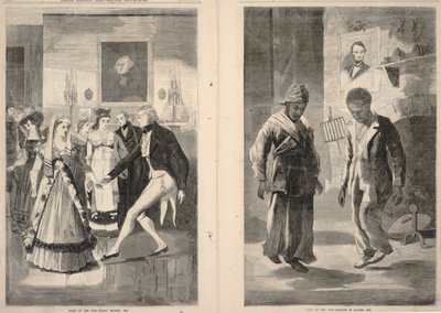 战争结束--赫尔的胜利，1814 年/战争结束--巴比伦沦陷，1865 年，摘自《弗兰克-莱斯利画报》1865 年 12 月 16 日 作者 温斯洛·荷马