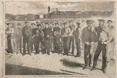 美国科罗拉多州Steam-Sloop船员，1861年6月在波士顿装运。 作者 温斯洛·荷马