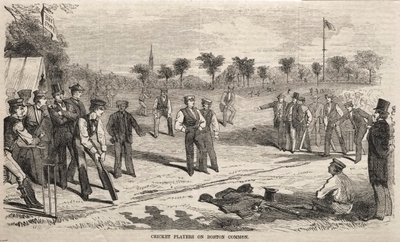 1859年，波士顿共同球场的板球运动员。 作者 温斯洛·荷马