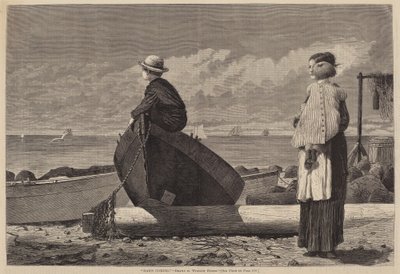爸爸来了！》，1873年出版。 作者 温斯洛·荷马