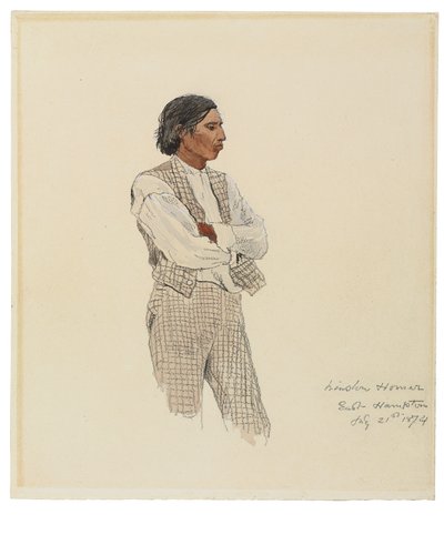 大卫·法罗（David Pharohh），《蒙托克斯的最后时刻》，1874年 作者 温斯洛·荷马