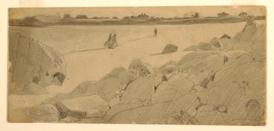 绘画，马什菲尔德海滩，1869-74 年 作者 温斯洛·荷马