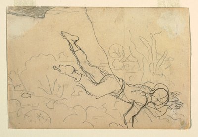 绘画，"海螺潜水员"，1885-86 年 作者 温斯洛·荷马