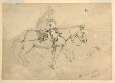 素描，"白山马道 "研究，1868 年 8 月 24 日 作者 温斯洛·荷马