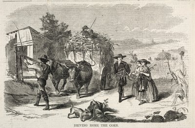 玉米开车回家，1858年。 作者 温斯洛·荷马