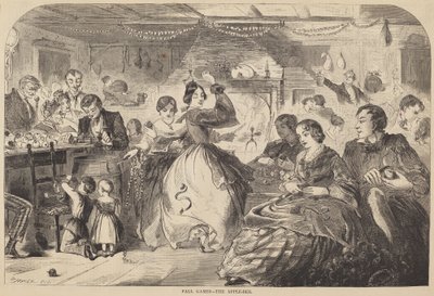 秋季游戏--《苹果蜂》，1859年出版。 作者 温斯洛·荷马