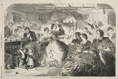 秋季游戏-苹果蜜蜂，1859年。 作者 温斯洛·荷马