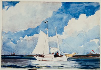 拿骚钓鱼大篷车，约1898-99年 作者 温斯洛·荷马