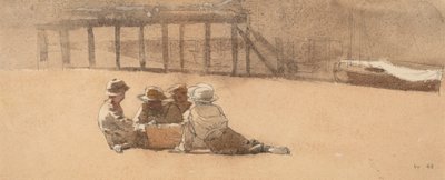 海滩上的四个男孩，1873年。 作者 温斯洛·荷马
