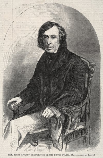 老公罗杰·塔尼（Roger B. Taney），美国首席法官，1860年。 作者 温斯洛·荷马