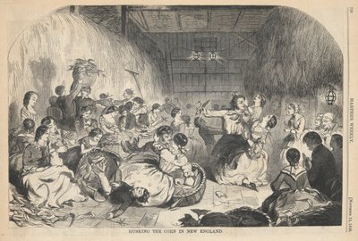 在新英格兰锄玉米》，摘自《哈珀文集》。 作者 温斯洛·荷马