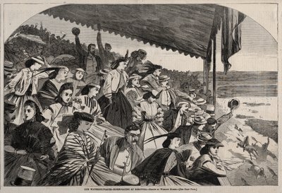 我们的饮水场所-萨拉托加赛马，1865年。 作者 温斯洛·荷马