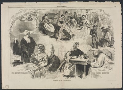 我们的妇女与战争，1862年。 作者 温斯洛·荷马