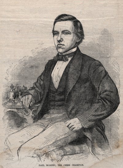 保罗·墨菲（Paul Morphy），国际象棋冠军，1859年。 作者 温斯洛·荷马