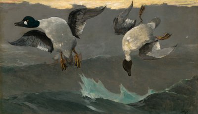右和左，1909年。 作者 温斯洛·荷马