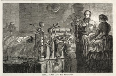 圣诞老人和他的礼物，1858年。 作者 温斯洛·荷马