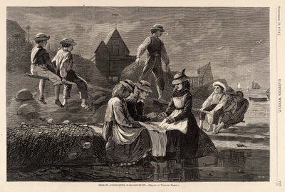 Seesaw--Gloucester, Massachusetts（马萨诸塞州格洛斯特），摘自《哈珀周刊》1874 年 9 月 12 日 作者 温斯洛·荷马