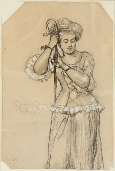 牧羊女，1877年 作者 温斯洛·荷马