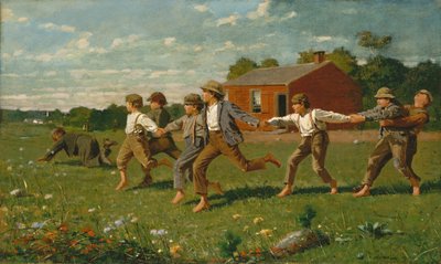 Snap Whip，1872年。 作者 温斯洛·荷马