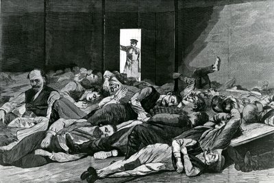 Station House Lodgers，于1874年出版于“Harper&39;s Weekly” 作者 温斯洛·荷马