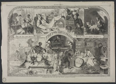 1860年的感恩节-1860年的两大社会阶层。 作者 温斯洛·荷马