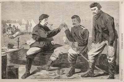 陆军感恩节-晚餐后：许愿骨，1864年。 作者 温斯洛·荷马