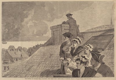 邦克山之战--从波士顿的科普山观看战斗》，1875年出版。 作者 温斯洛·荷马