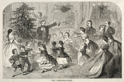 圣诞树，1858年。 作者 温斯洛·荷马
