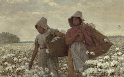 采棉机，1876年 作者 温斯洛·荷马