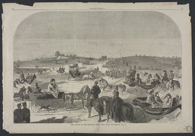 1860年9月，1860年，纽约中央公园大道（The Drive）。 作者 温斯洛·荷马