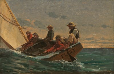 调情》，1874年。 作者 温斯洛·荷马