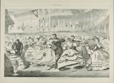1863 年 11 月 5 日在音乐学院举行的盛大俄罗斯舞会 作者 温斯洛·荷马