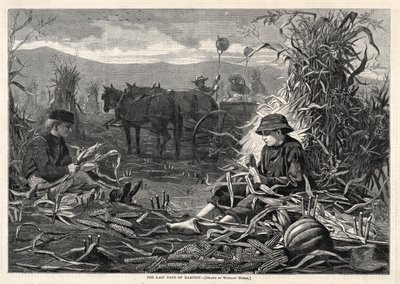 收获的最后一天，1873年。 作者 温斯洛·荷马