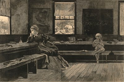 午休》，摘自《哈珀周刊》，1873 年 6 月 28 日 作者 温斯洛·荷马