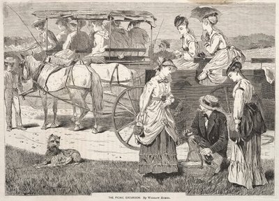 1869年的郊游活动。 作者 温斯洛·荷马