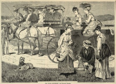 野餐之旅》，摘自《阿普尔顿文学、科学和艺术杂志》，1869 年 8 月 14 日 作者 温斯洛·荷马