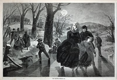 滑冰季--1862 年，摘自《哈珀周刊》1862 年 1 月 18 日 作者 温斯洛·荷马