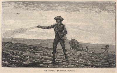 播种者》，选自《斯克里布纳月刊》，面向大众的插图杂志，1878 年 8 月 作者 温斯洛·荷马