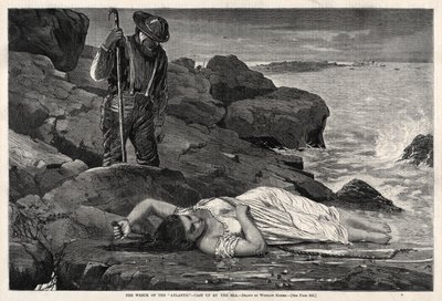 大西洋残骸-在海边铸造，1873年。 作者 温斯洛·荷马