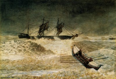 铁云的残骸，1881年 作者 温斯洛·荷马