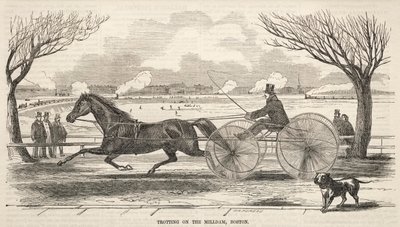 1859年在波士顿的磨坊水坝上小跑。 作者 温斯洛·荷马