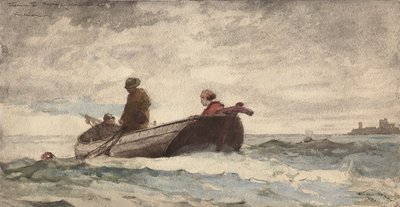 泰恩茅斯修道院，英国，1881年 作者 温斯洛·荷马