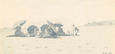 新泽西州朗布兰奇海滩上的妇女和儿童 作者 温斯洛·荷马