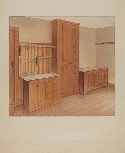 内置家具，1937年。 作者 温斯洛·里奇